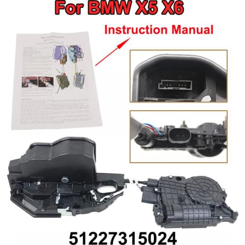New Rear Right Soft Close Door Lock Mechanism Actuator 51227315024 For BMW E70 X5 E71 X6 Door Lock Central Control