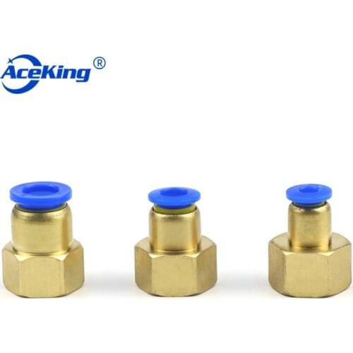PCF Pneumatic components quick straight pipe quick insert connector copper internal thread pcf4/6/8/10/12-M5/01/02/03/04 PCF6-01