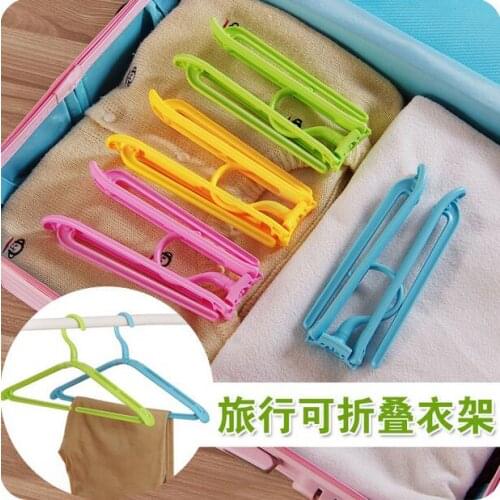 Portable Travel Folding Hanger Trousers Rack Clothing Racks 2 Pieces/Lot Rotating Hanger
