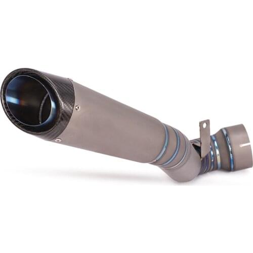 Slip On For Honda CBR 650 CB650R CB650F CBR650 Motorcycle GP Exhaust Middle Link Pipe Titanium Alloy Muffler