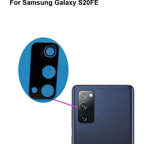 For Samsung Galaxy S20 FE Housing Rear Back Camera Glass Lens For Samsung Galaxy S20FE S 20FE Back camera glass SM-G7810 Parts