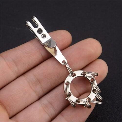 Alloy Men Women Smart Key Holder Silver Keychain Key Wallet High Quality Casual Key Organizer Solid New Car Key Case