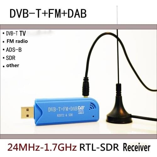 USB 2.0 Software Radio DVB-T RTL2832U+R820T2 SDR Digital TV Receiver Stick Hot Product SDR Receiver