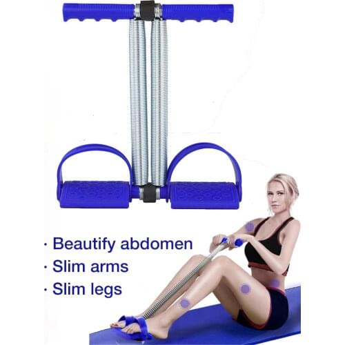 Pull Rope Dual Spring Tension Foot Pedal Sit Up Equipment Abdomen Leg Exerciser For Sport Fitness Slimming Training