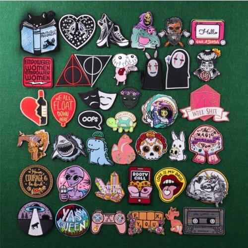 Anime Japan Patch Cartoon Patches For Clothes Iron On Patches For Clothing Embroidered Patch On Clothes Badges Applique Stripe