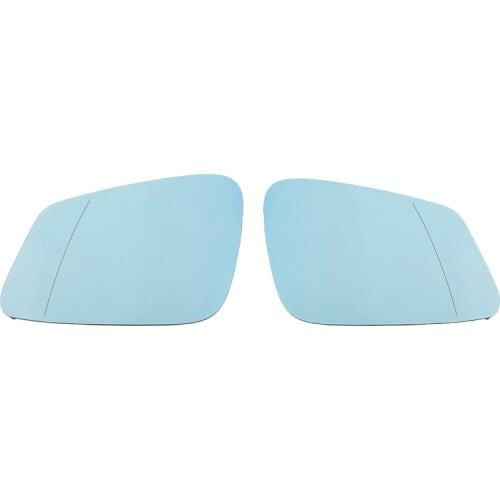 Wing Door Mirror Rearview Mirror Glass Heated Blue For-BMW 5 6 7 Series F07 F10 F11 F06 F12 F01 F02