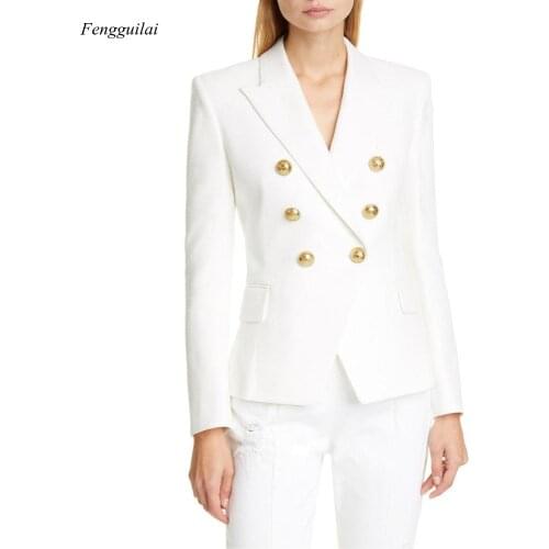 Feminine Blazers Femme Pink Blue White Black 2019 Women Lmxoo Suit Jacket Female Ladies Long Sleeve Elegant