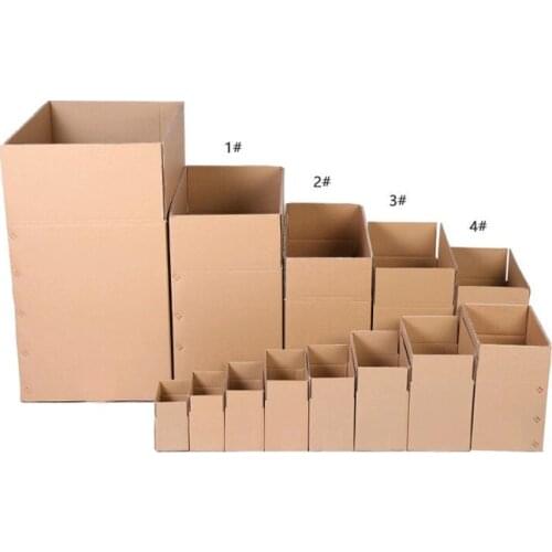 10pcs/lot 7 Sizes Kraft Paper Mailing Box Express Transportation Corrugated Packing Box gift box gift packing bag Wholesale