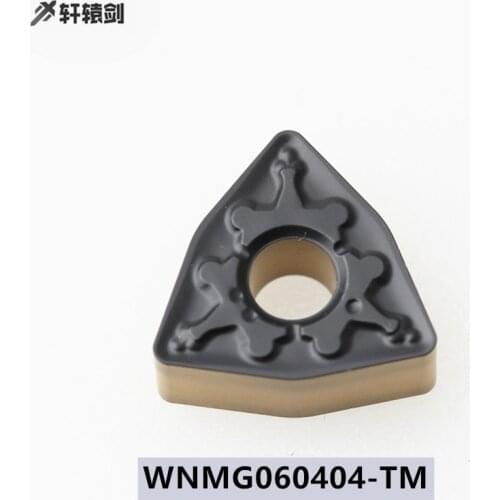 10PCS WNMG060404 WNMG060408 TM Two-Color Ccarbide Insert CNC WNMG Metal Processing Machine Lathe Cutting