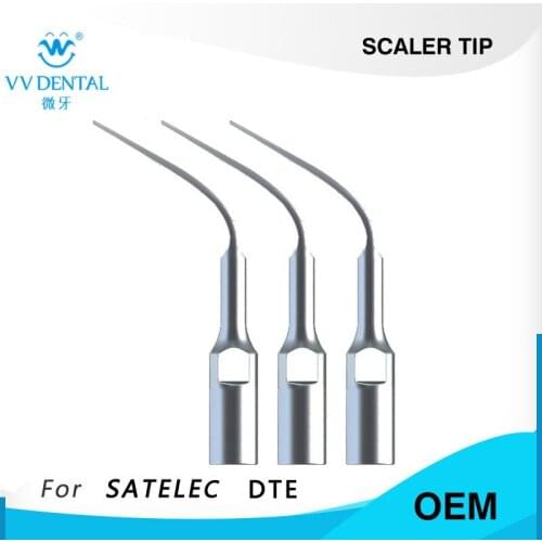 3PCS GD2 Supragingival scaling tip ultrasonic piezo scaler SATELEC WOODPECKER DTE HENRY SCHEIN S-Series GNATUS