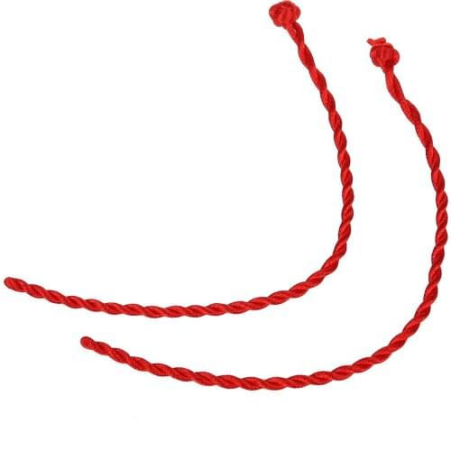 30 Pcs Red Nylon Strand Braiding String Ankle Bracelet Rope