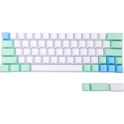 Idobao OEM Profile Keycaps switch PBT Keycaps Radium valture Side-printed Keycaps for Mechanical Keyboard 64 keys