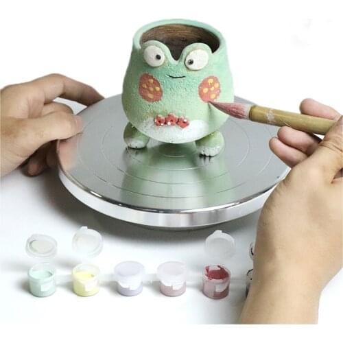 8-30cm Pottery Wheel Alloy Heavy Duty Metal Pottery Decorating Banding Wheel Quite Smooth turning pottery tools Stand Turntable