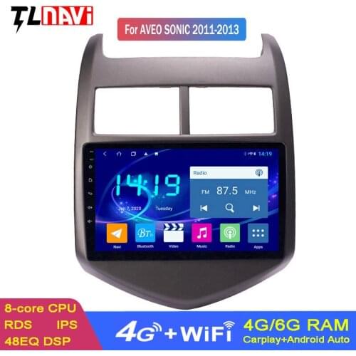 4G+64G Android 9.0 car dvd multimedia gps navigation for Chevrolet Aveo/Sonic 2011-2013 built-in Radio Video