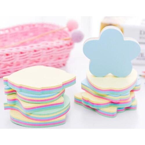 Color Memo Pads Shape Various Patterns Multi-Notebook Sign Sticky Notice Small Notepad Office School Supplies Korean Stationery
