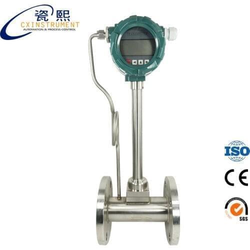 DN50 Diameter 6-40 m3/h Flow Range and Digital Display compress air vortex flowmeter