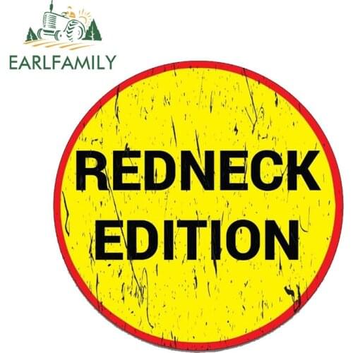 EARLFAMILY 13cm x 13cm REDNECK Decal Car Styling Funny Car Truck 4X4 Offroad 4wd Dirt Race JDM DRIF Car Stickers Graphics