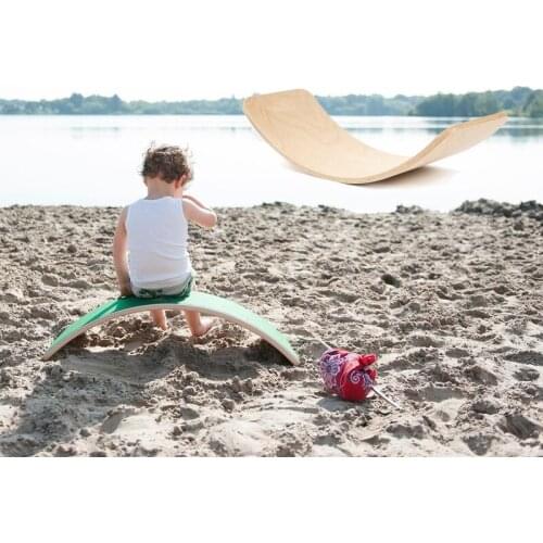 Curved plate training balance force coordination creativity simple childrens seesaw fitness board balance board yoga board