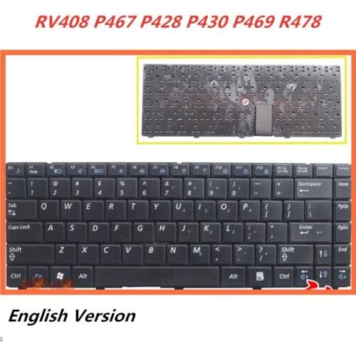 Laptop English Keyboard For Samsung RV408 P467 P428 P430 P469 R478 Notebook Replacement layout Keyboard