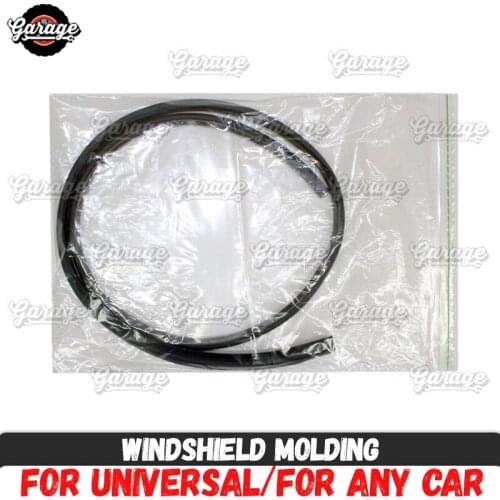 Windshield molding for any car Universal material Rubber deflector pad accessories protective from damage car styling tuning