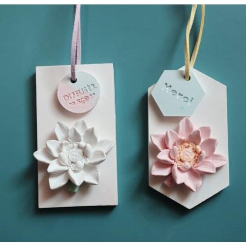 Lotus Flower Shape Soap Mold for Soap Making Silicone Mold Handmade DIY Aromatherapy Gypsum Mold Flower Shaped Silicone Mould