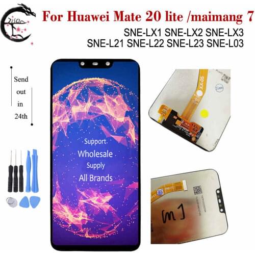 Mate 20 lite LCD With Frame For Huawei Mate20 lite SNE-LX1 LX2 LX3 L22 L21 L23 maimang 7 Display Screen Touch Digitizer Assembly