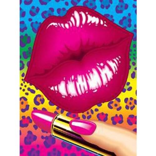 Full Square Round Drill Stone DIY Diamond Painting Beads Christmas Gift Lipstick Diamant Embroidery Cross Stitch Mosaic