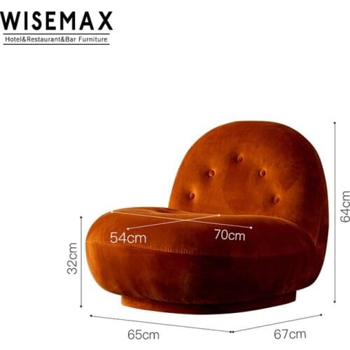 New Style Modern Reclining Lounge Chair Soft Velvet Upholstered Fabric Living Room Leisure Single Sofa Chair