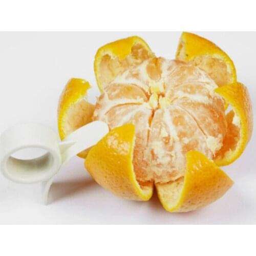 Plastic Kitchen Gadgets Supply Orange Peeler Parer Finger Type Open Orange Peel Orange Device Fruit Tool 4.3cm x2.9cm 1 Piece