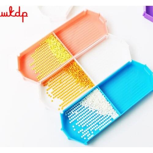 New Point Diamond Tray Foldable Dual-purpose Square or Round Diamonds DIY Opening Inverted Drill Plate Embroidery Accessories