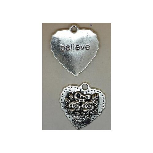 Zinc alloy pendant jewelry accessories diy handmade material charms Heart pendant