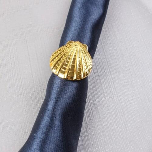 12pcs Table Decoration Hardware Decoration Retro Golden Baker Napkin Buckle Napkin Ring Napkin Ring
