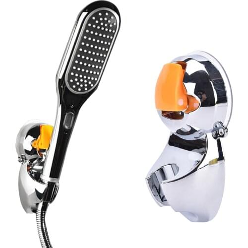 Bathroom Adjustable Shower Head Holder Rack Bracket Wall Mounted Suction Cup Shower Holder Bathroom Accessory