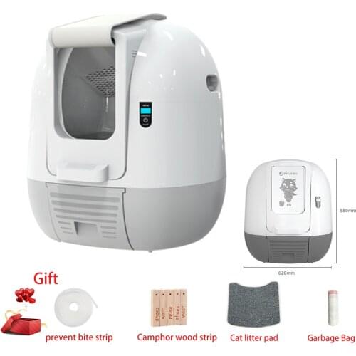 Intelligent Self Cleaning Cat Sand Toilet Pet Liiter Bedpan Automatic Front-Entry Gravity Sensor Anti Pinch Function Easy Clean