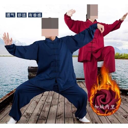 Unisex Autumn&Winter Tai chi clothing taiji suits kung fu uniforms martial arts wushu suit