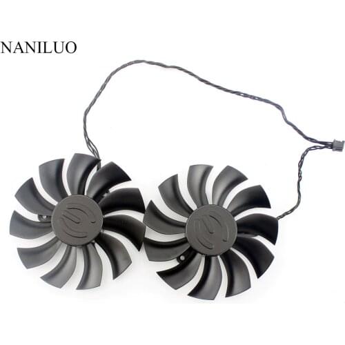 2 Pcs/Lot PLA09215B12H 4Pin 12V 0.55A For EVGA GTX1060 1070 1080 1080 Ti Fan GTX1070 GTX1080Ti fanVGA Cooler Graphics Card Fan