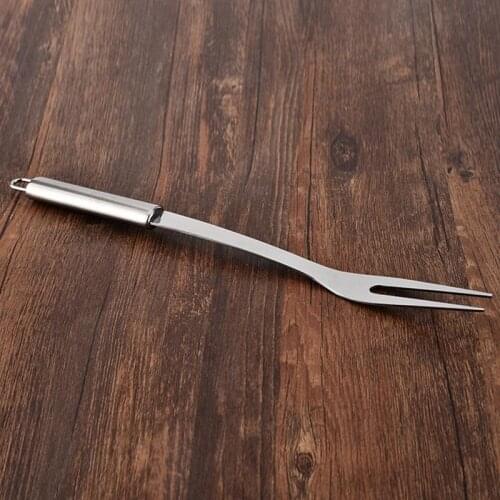 Stainless Steel BBQ Fork Portable Creative Carving Fork Meat Fork Barbecue Tool Barbecue Fork Sticks Food Fork Meat Fork