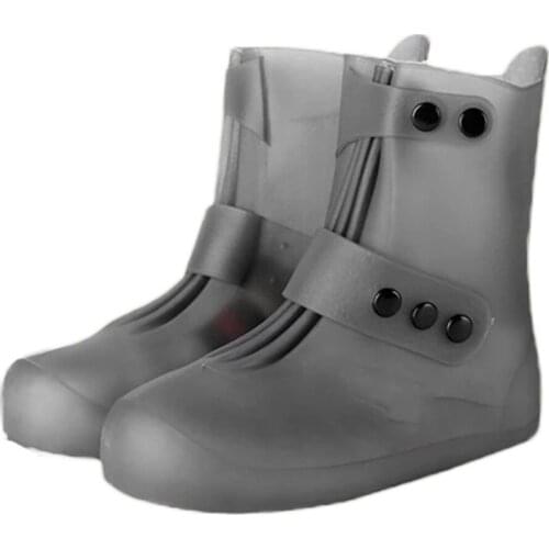 Waterproof Rain Shoe Cover Non-slip Thick PVC Transparent Rain Boot Dustproof Shoes Covers ZJ55