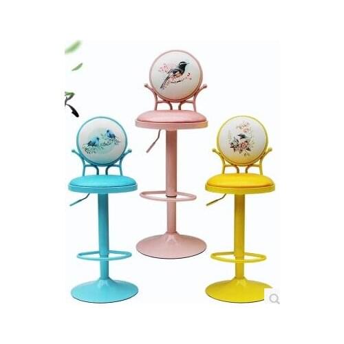 Iron chair. Hotel bar. Leisure makeup nail chair