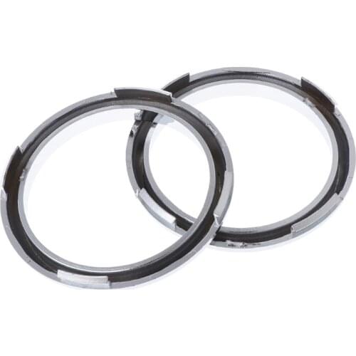 1 Pair ABS Chrome Front Fog Light Lamp Cover Trim