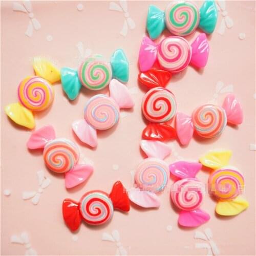 10Pcs/Lot Artificial Candy Slime Charms Doll Toy For Children Pretend Play DIY Accessory For Kids