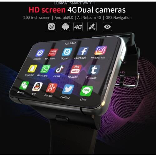 4G Android Smartwatch Phone GPS Tracker Sports Watch MTK6761 Quad Core 4G RAM 64G ROM Video Call Waterproof 2.88" HD Screen S999