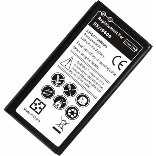 5pcs/lot 3800mAh EB-BG900BBC/BBE Replacement Li-ion Battery For Samsung Galaxy S5 SV I9600 G900A G900P G900R4 G900T G900V G860