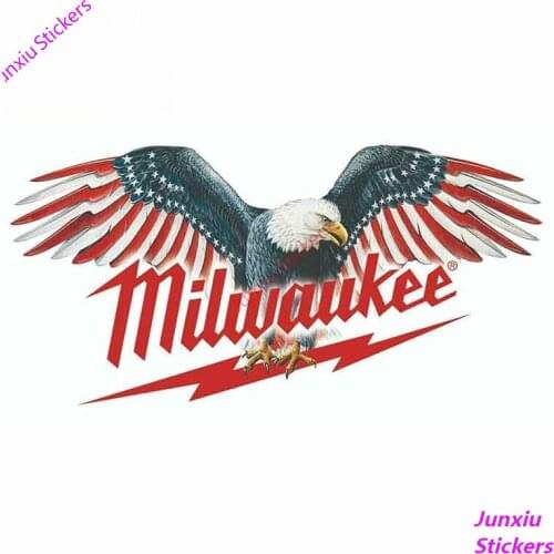 Milwaukee Tools Funny Car Sticker Vinyl Material Waterproof Occlusion Scratch Suitable VAN RV SUV Fine Decor Decal PVC13x7cm