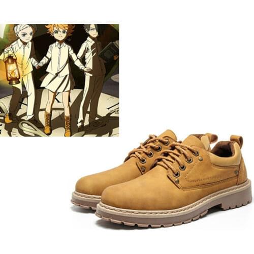 Anime The Promised Neverland Norman cosplay boots coatume ray shoes