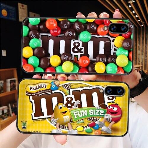M&Ms MM Chocolate Brand Phone case For Samsung Galaxy Note 4 8 9 10 20 S8 S9 S10 S10E S20 Plus UITRA Ultra black soft coque