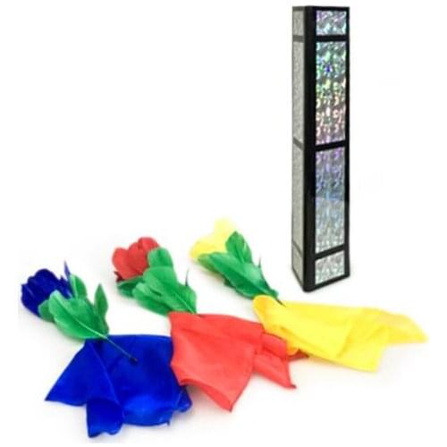 Flower Triangle Magic Tricks Flowers Appears From Empty Tube Magie Magician Stage Illusions Gimmick Props Magic Ring