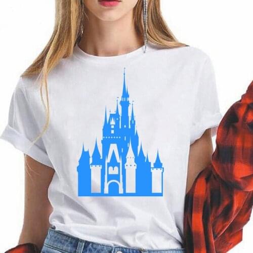 Disney cute Zootopia cartoon print womens T-shirt pullover short-sleeved casual streetwear loose top