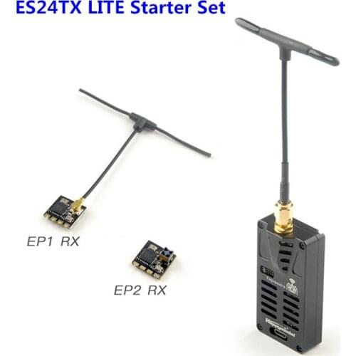 HappyModel 2.4G ExpressLRS ELRS Starter Set ES24TX Lite TX 3PCS 2.4G EP1 EP2 RX for T-LITE RC Airplane FPV Long Range Drones
