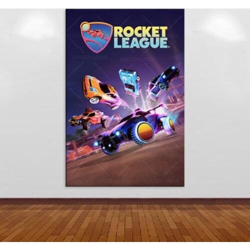 Game Poster Rocket League Canvas Art Poster and Wall Art Picture Print Modern Family Bedroom Decor Posters